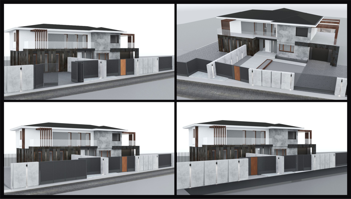 Projekt adaptacji nowoczesnego budynku piętrowego na cele mieszkalne i usługowe 