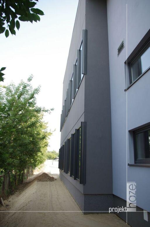 Projekt elewacji budynku usługowego w Lublinie 