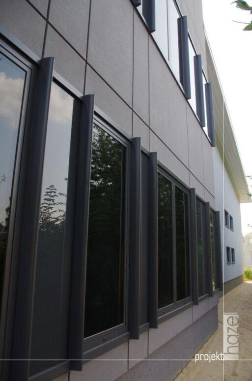 Projekt elewacji budynku usługowego w Lublinie 