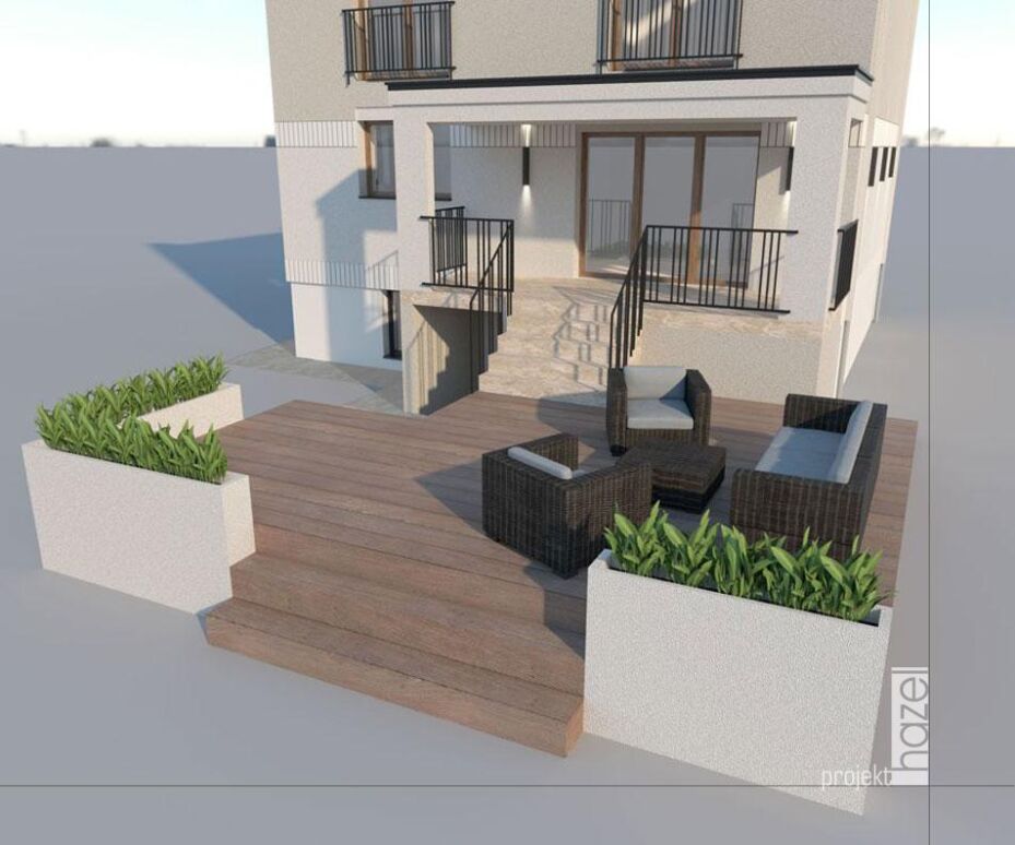 projekt elewacji domu typu kostka, modernistyczna kostka, projekt przebudowy i elewacji starego domu, modernistyczna kostka przebudowa, renowacja elewacji, projektowanie elewacji, projekt elewacji online, projektujemy elewacje, przebudowa domu typu kostka, 