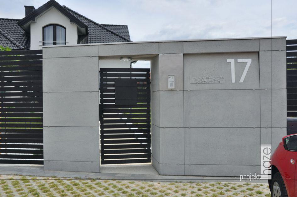 Hazel projekt - Projektowanie elewacji. projektowanie ogrodzeń. indywidualny projekt ogrodzenia, oryginalne ogrodzenia. nowoczesne ogrodzenie, projektowanie online, ogrodzenie beton, 