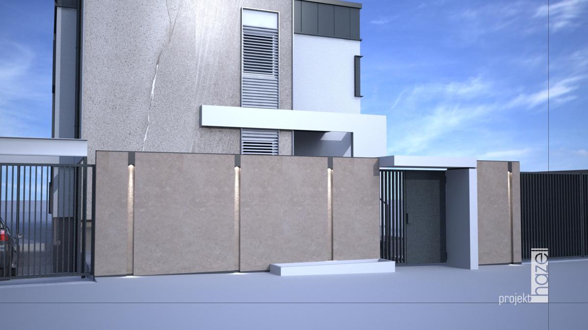 Hazel Projekt- Projektowanie elewacji. projekt przebudowy domu typu kostka. Dom kostka przed i po. modernizacja i przebudowa. projekt elewacji z modernizacją, projekt nowoczesnej elewacji, projektowanie elewacji online, 