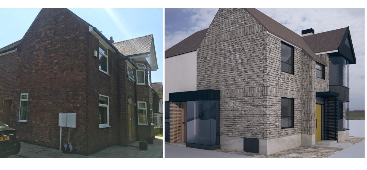 Hazel - Projektowanie elewacji. Adaptacja elewacji Lublin, Trójmiasto, Rzeszów, Warszawa. Projekty elewacji domu. Remonty, przebudowa.